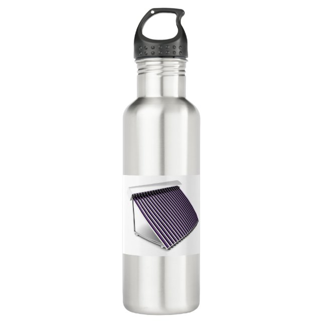 Solar water heater stainless steel water bottle (Front)
