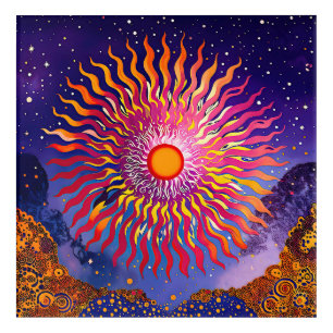 “Solar Whispers in the Sky” The Sun Acrylic Print