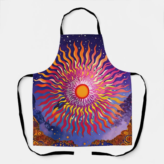“Solar Whispers in the Sky” The Sun Apron (Front)