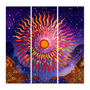 “Solar Whispers in the Sky” The Sun Triptych