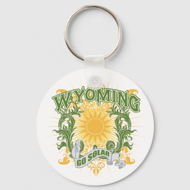 Solar Wyoming Keychain (Front)