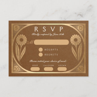 SOLARA III : Wedding RSVP Card