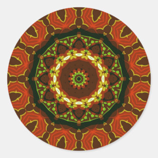 SolarFire : Floral Batik Geometric Art Sticker