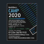Solarised Baseball Bat, Baseball Camp Advertising Flyer<br><div class="desc">Solarised Baseball Bat,  Baseball Camp Advertising Flyers By The Business Card Store.</div>