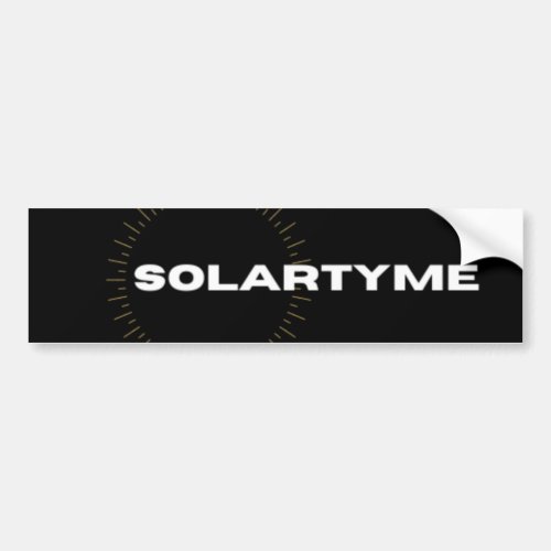SolarTyme _ Bumper Sticker