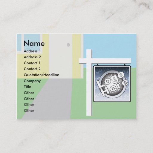 Customizable Sold - Chubby Business Card Template