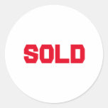 sold classic round sticker