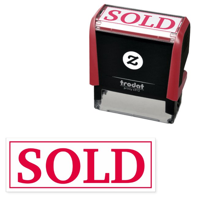 SOLD SELF-INKING STAMP (In Situ)