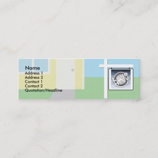 Customizable Sold - Skinny Business Cards