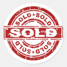 Sold Stamp Sticker