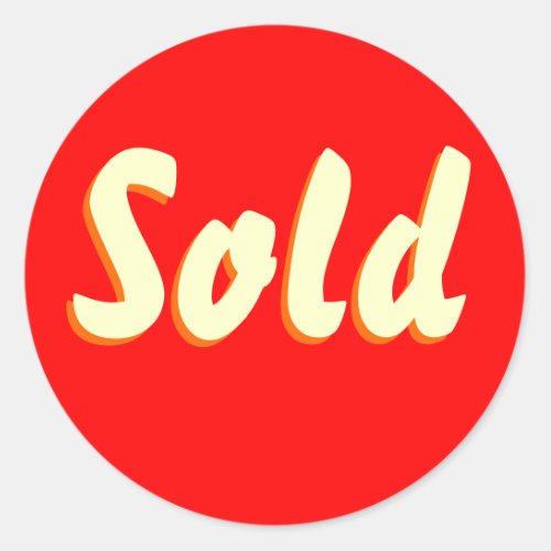 Sold Stickers