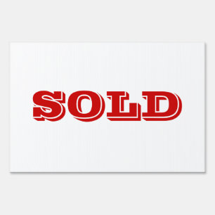 SOLD Yard Sign