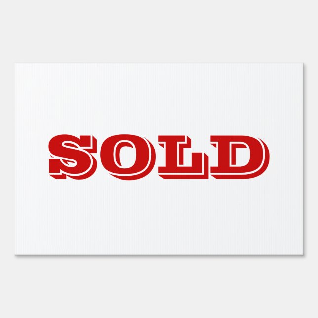 SOLD Yard Sign (Front)