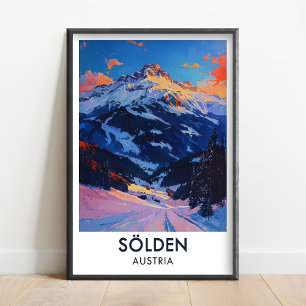 Sölden Ski Print - Sölden Austria - Solden Ski Res