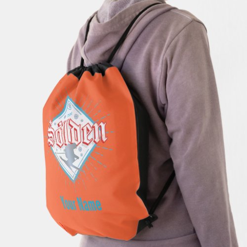 Solden Tirol Retro Skier Vintage Ski Holiday Drawstring Bag