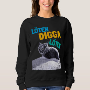 Soldering Digga Soldering Beer Drinker  Beer Cat Sweatshirt