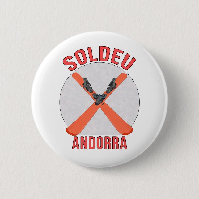 Soldeu, Andorra Button (Front)