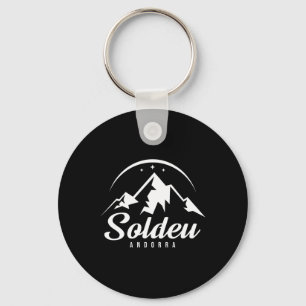 Soldeu Andorra Ski Resort Skiing Snowboarding Keychain