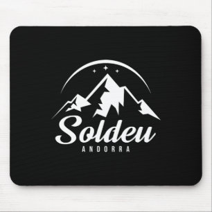 Soldeu Andorra Ski Resort Skiing Snowboarding Mouse Pad