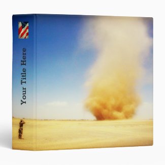 Soldier and Desert Sand Storm Binder