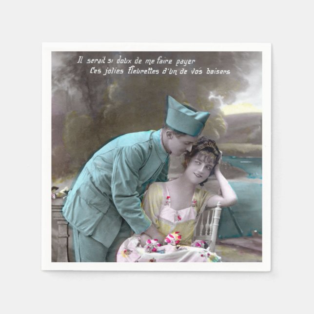 Soldier and Lover Napkins (Front)