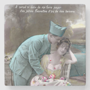 Soldier and Lover Stone Coaster