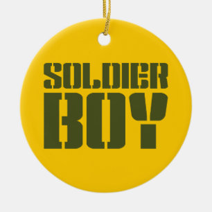 SOLDIER BOY CERAMIC ORNAMENT