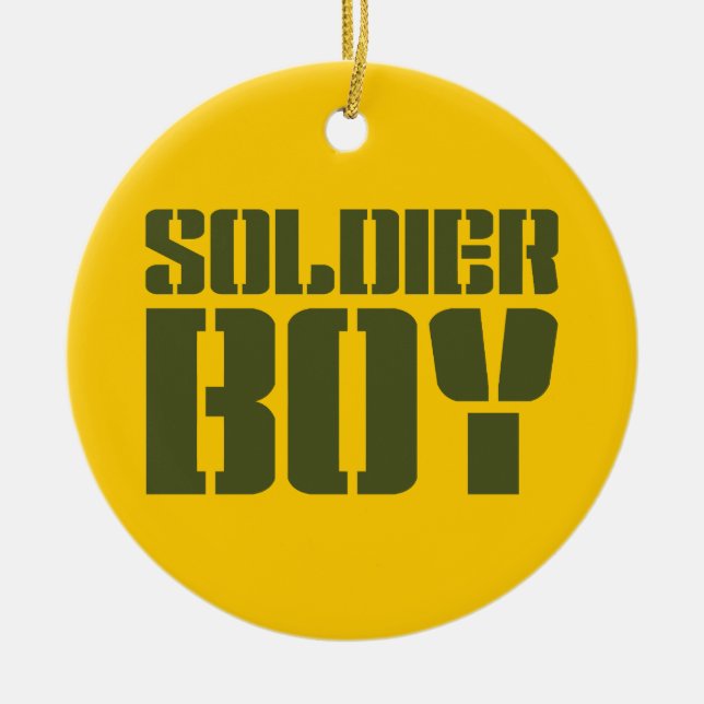 SOLDIER BOY CERAMIC ORNAMENT (Front)
