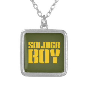 SOLDIER BOY SILVER PLATED NECKLACE