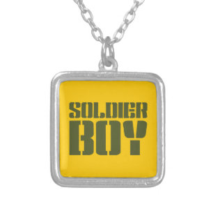 SOLDIER BOY SILVER PLATED NECKLACE