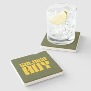 SOLDIER BOY STONE COASTER