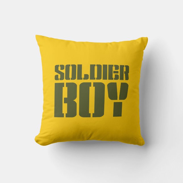 SOLDIER BOY THROW PILLOW (Front)
