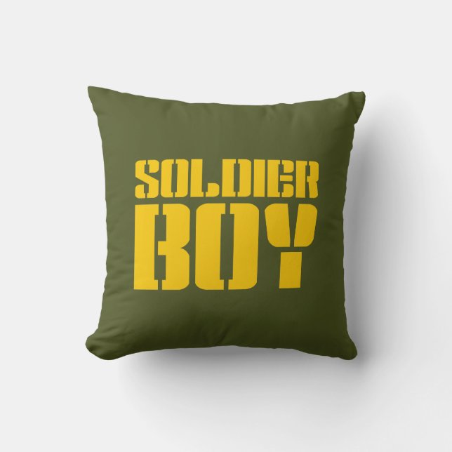 SOLDIER BOY THROW PILLOW (Front)