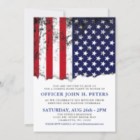 Soldier Coming Home Party Announcement | Invite