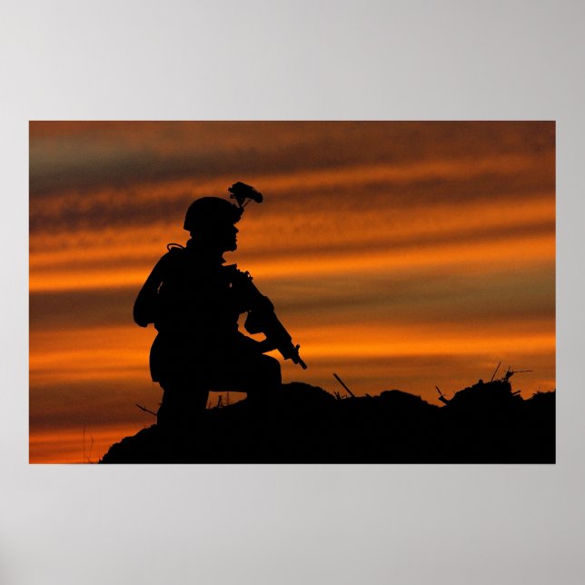 Soldier Conducting a Patrol Poster (Front)
