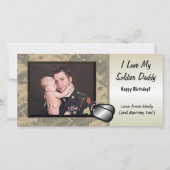 Soldier Daddy Birthday Custom Personalized (Front)