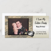 Soldier Daddy Birthday Custom Personalized (Front/Back)