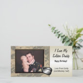 Soldier Daddy Birthday Custom Personalized (Standing Front)