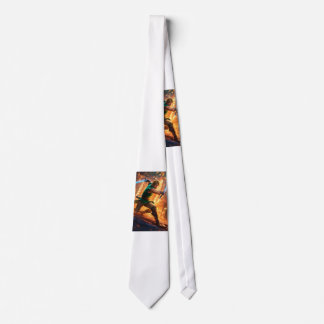 Soldier Designed Print Socks Neck Tie