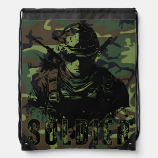 Soldier Drawstring Bags