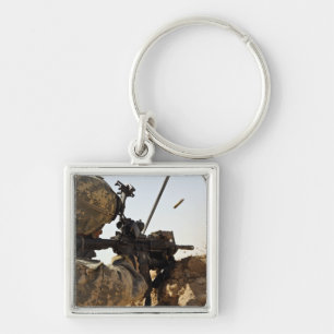 soldier engages enemy forces keychain