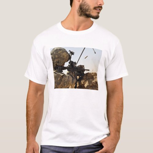 soldier engages enemy forces T_Shirt