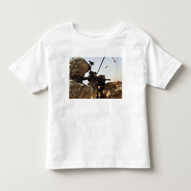 soldier engages enemy forces toddler t-shirt (Front)