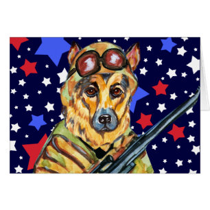 SOLDIER GERMAN SHEPHERD CARDS