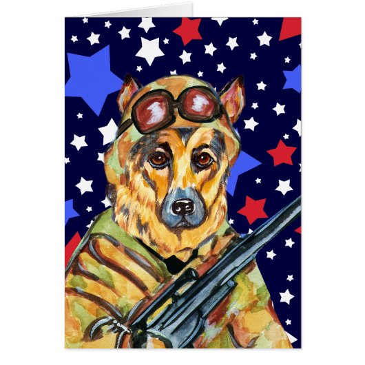 SOLDIER GERMAN SHEPHERD CARDS (Front)