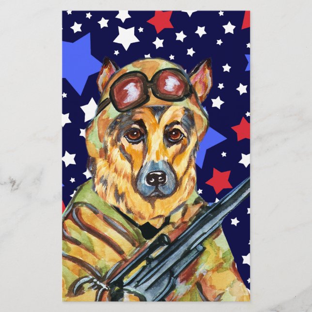 SOLDIER GERMAN SHEPHERD STATIONERY (Front)