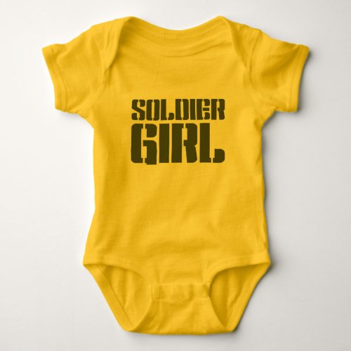 SOLDIER GIRL BABY BODYSUIT