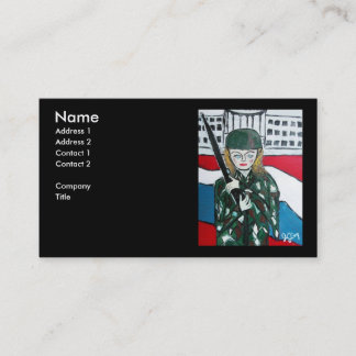 Soldier Girl Business Card