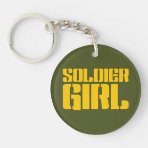 SOLDIER GIRL KEYCHAIN