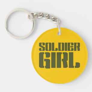 SOLDIER GIRL KEYCHAIN